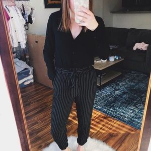 bohme | boheur striped taper pant